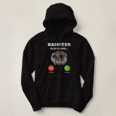 Pull À Capuche Le mème de Hamster triste est en train d'appeler (Design devant)