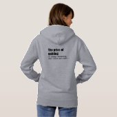 Pull À Capuche Le Prix De Cesser De Céder Est Toujours Merveilleu (Dos entier)