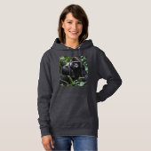 Pull À Capuche Le Roi Gorille de Minuit : Monarque de la Forêt (Devant entier)
