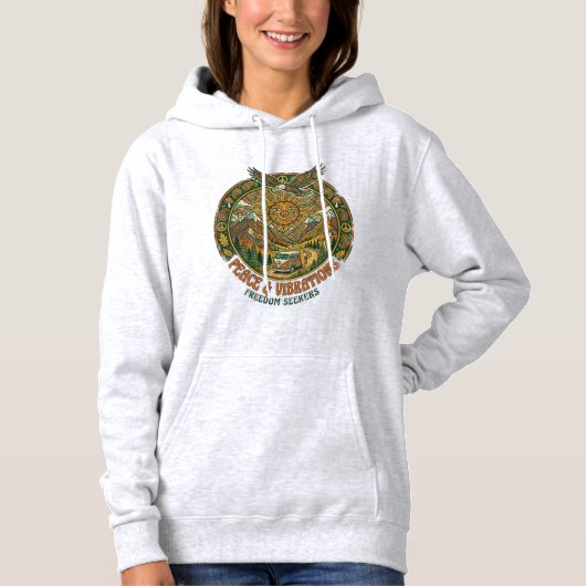 Pull À Capuche Le sweat-shirt Peace & Vibrations (Devant)