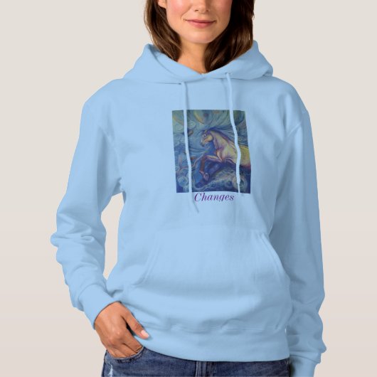 Pull À Capuche Le sweatshirt à capuchon des femmes avec une copie (Devant)