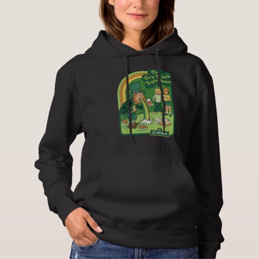 Pull À Capuche Le très sale Leprechaun St Patrick Jour du P Joyeu (Devant)