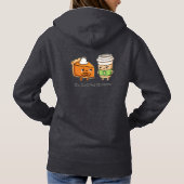 Pull À Capuche Le véritable goût de la citrouille (Dos)