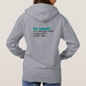 Pull À Capuche Le Voyage D'Un Mille Kilomètres Commence Par Un Pa (Dos)