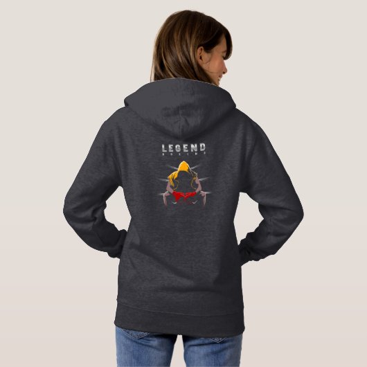 Pull À Capuche Légendes de boxe | Femmes (Dos entier)