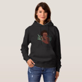 Pull À Capuche Leopard Girl, Forêt d'Art Abstrait Belle femme (Devant entier)