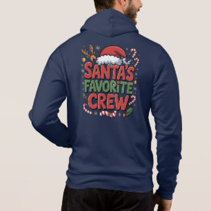 Pull À Capuche L'équipe préférée du Père Noël