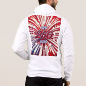 Pull À Capuche Les 250 ans d'Amérique 1776-2026 Feux d'artifice R (Dos)