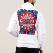 Pull À Capuche Les 250 ans d'Amérique 1776-2026 Feux d'artifice T (Dos)