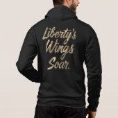 Pull À Capuche Les ailes de la liberté s'envolent (Dos)