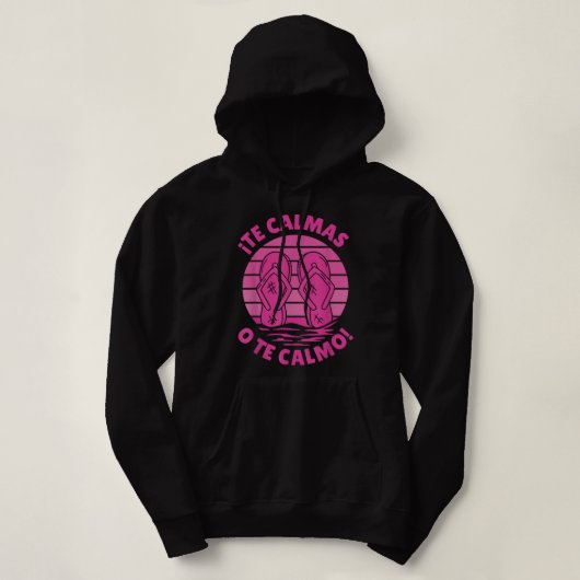 Pull À Capuche Les Calmas O Le Calmo Funny Hispanique (Design devant)