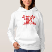 Pull À Capuche Les collations sont mon langage de l'amour (Devant)