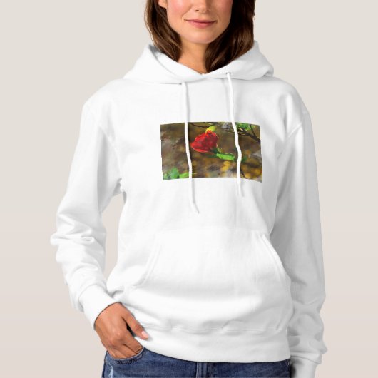 Pull À Capuche Les fleurs de maman (Devant)