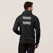 Pull À Capuche Les hommes de MOMO NOMO ferment la fermeture (Dos entier)