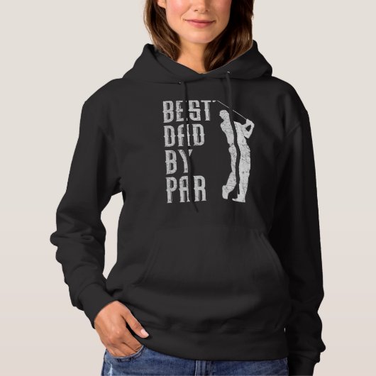 Pull À Capuche Les Hommes Meilleur Papa Par Par Golf Funny Fête d (Devant)