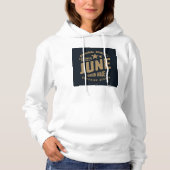 Pull À Capuche Les légendes naissent en juin Qualité originale (Devant)