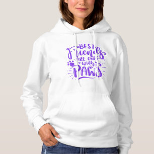 Pull À Capuche Les Meilleurs Amis Ont Des Pattes