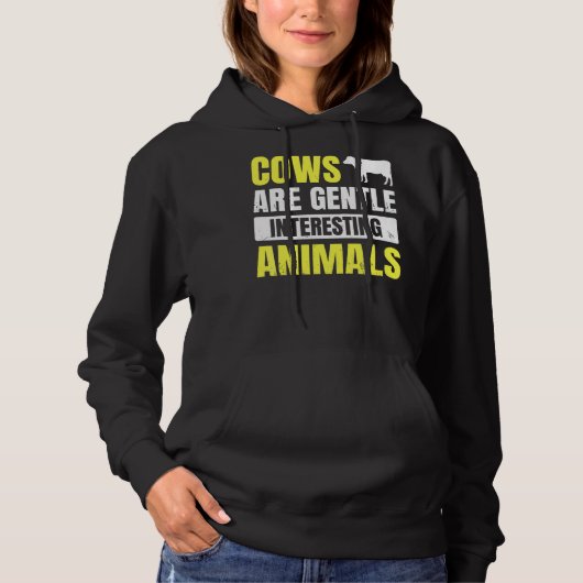 Pull À Capuche Les Vaches De La Ferme De Vaches Sont Des Animaux (Devant)