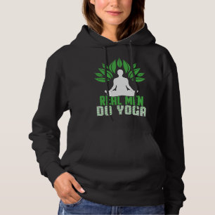 Pull À Capuche Les vrais hommes font du yoga vert