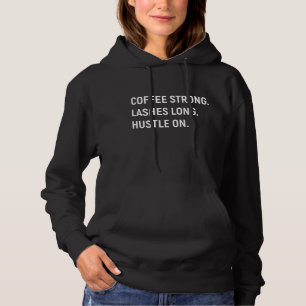 Pull À Capuche Lésions Fortes De Café Longtemps Éclatées