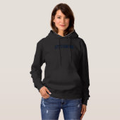 Pull À Capuche Lettre Bloc Varsitaire de Style Collégial Ottumwa (Devant entier)