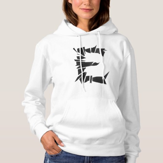 Pull À Capuche Lettre E : Élégant, habilitant et Cool (Devant)