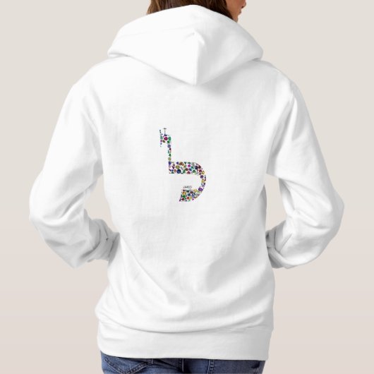 Pull À Capuche Lettre 'LAMED' (Dos)