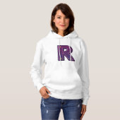 Pull À Capuche Lettre R : Raffinée, Relaxée et prête à impression (Devant entier)