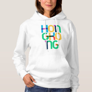 Pull À Capuche Lettres d'art pop de Hong Kong