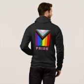 Pull À Capuche LGBTQ & Pride - Rainbow Progress Mode drapeau (Dos entier)