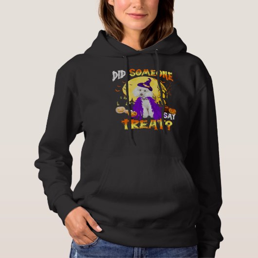 Pull À Capuche L'Halloween Est-Ce Que Quelqu'Un A Dit Traiter Le (Devant)