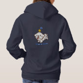 Pull À Capuche Lhasa apso bubu et petit poulet guagua (Dos)