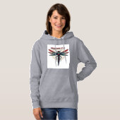 Pull À Capuche Libellule Steampunk Usinée Cool - Les Dragons Vole (Devant entier)