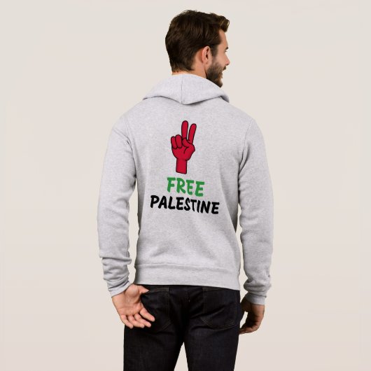 Pull À Capuche Libérer le génocide de Gaza (Dos entier)