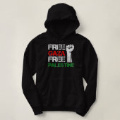 Pull À Capuche Libérez Gaza Libérez La Palestine Nous Sommes Avec (Design devant)