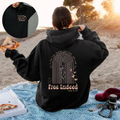 Pull À Capuche Libre en effet en Jésus boho arc-en-ciel fleuri ch