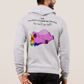 Pull À Capuche Licorne du service client (Dos)