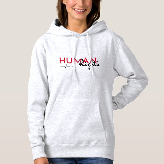Pull À Capuche Lifeline to Human Rights (Devant)