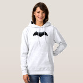 Pull À Capuche Ligue de Justice | Symbole de batman métallique (Devant entier)