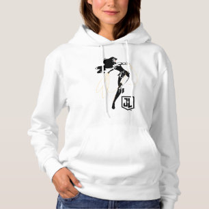 Pull À Capuche Ligue de Justice Wonder Woman with Lasso Pop Art