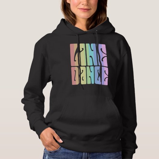 Pull À Capuche Line Dance Pastel Hippie (Devant)