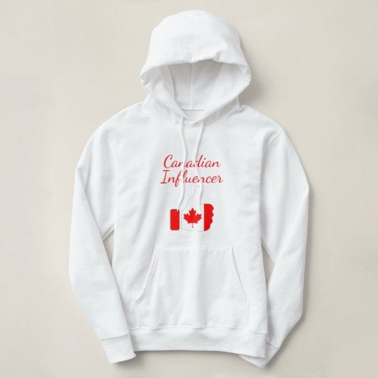 Pull À Capuche L'Influenceur canadien monte la route du phare (Design devant)