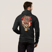 Pull À Capuche Lion du gardien chinois - Foo Dog (Dos entier)