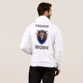 Pull À Capuche Lion géométrique huddi avec Motif fractal - Gras (Dos entier)