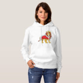 Pull À Capuche Lion roi avec Couronne & Cap (Devant entier)