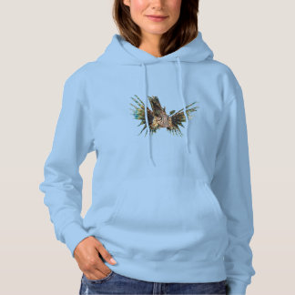 Pull À Capuche Lionfish - Conception Abstraite - Découpé d'une ph