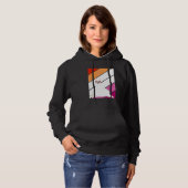 Pull À Capuche Llama Avec Fierté Drapeau Lesbienne Lgbtq Fier All (Devant entier)