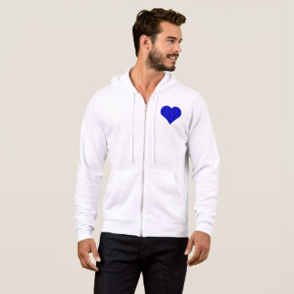 Pull À Capuche Logo Blue Cute Heart