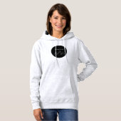 Pull À Capuche Logo circulaire de foi moderne au sommet de la mon (Devant entier)