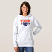 Pull À Capuche Logo de base-ball de la marine Wilshire Warriors (Devant entier)